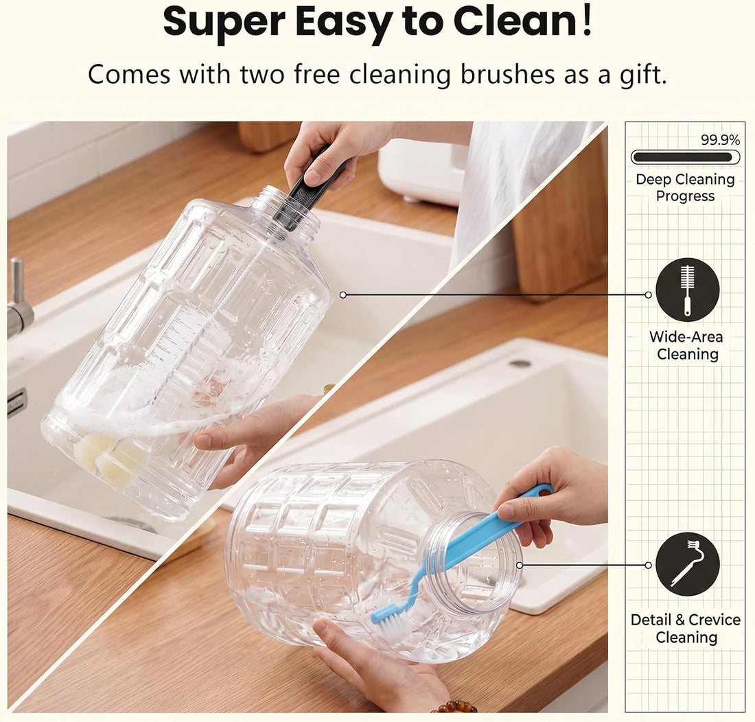 CZPET Gravity Dog Water Bowl Dispenser, Wider Mouth