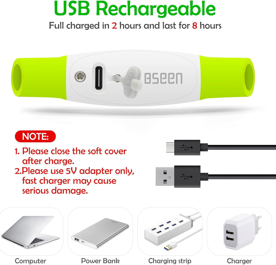 Led Dog Collar, BSEEN USB Rechargeable Flash Dog Necklace Light
