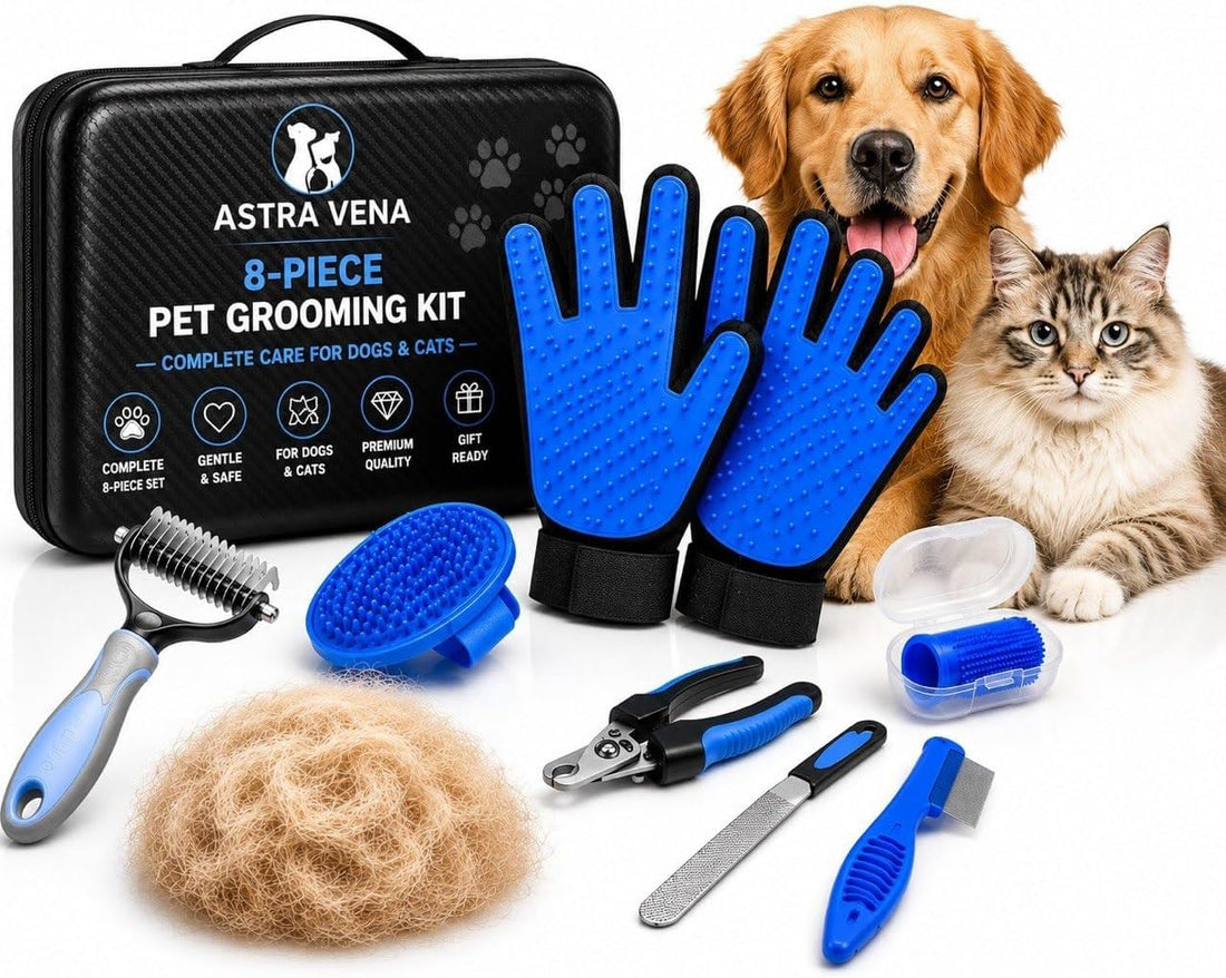 8-Piece Dog Grooming Kit for Dogs & Cats