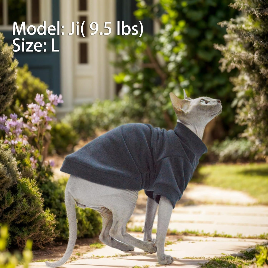 Sphynx Cat Sweater Soft Warm Long Sleeve Fleece for Cats&Small Dogs