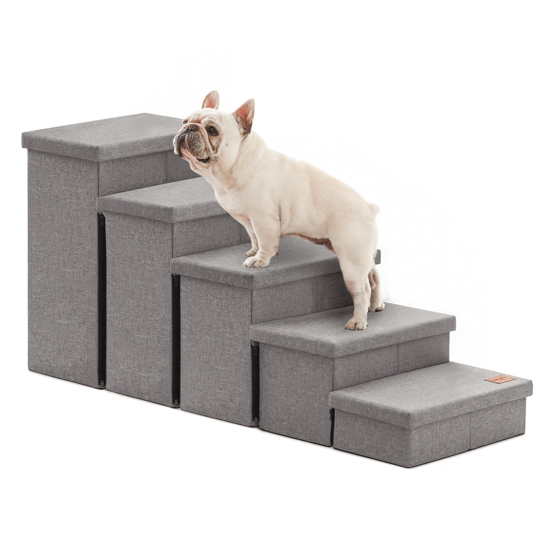 Love's cabin Foldable Dog Stairs with Storage for High Beds & Couches