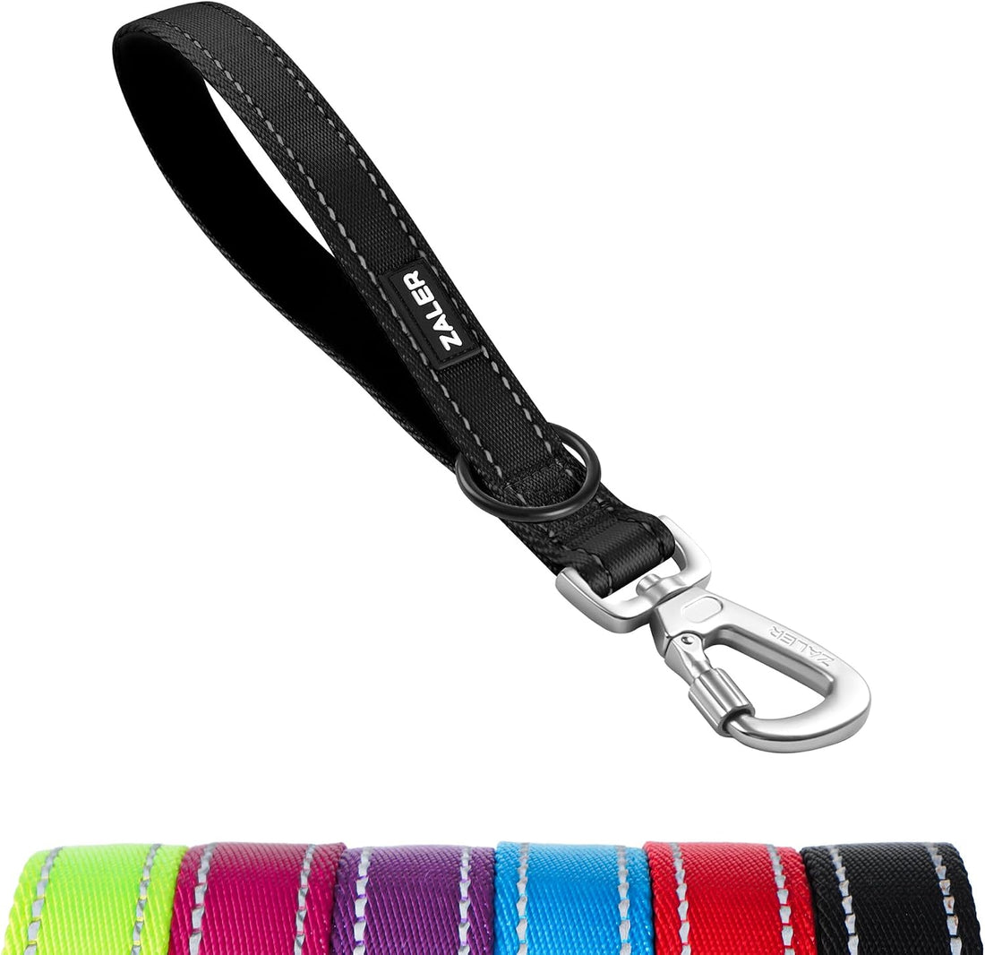 ZALER Short Dog Leash 1 ft, 12 Inches Traffic Leashes for Dogs
