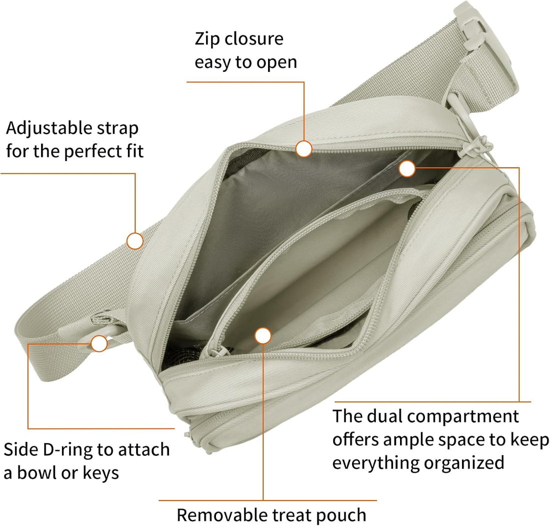 Runlight Dog Training Treat Pouch Fanny Pack,Dog Waist Belt,Dogs