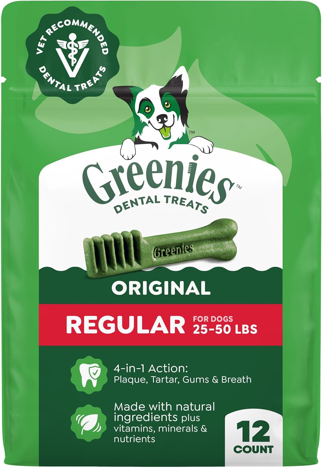 Greenies Veterinarian-Recommended Adult Natural Dental Dog Treats