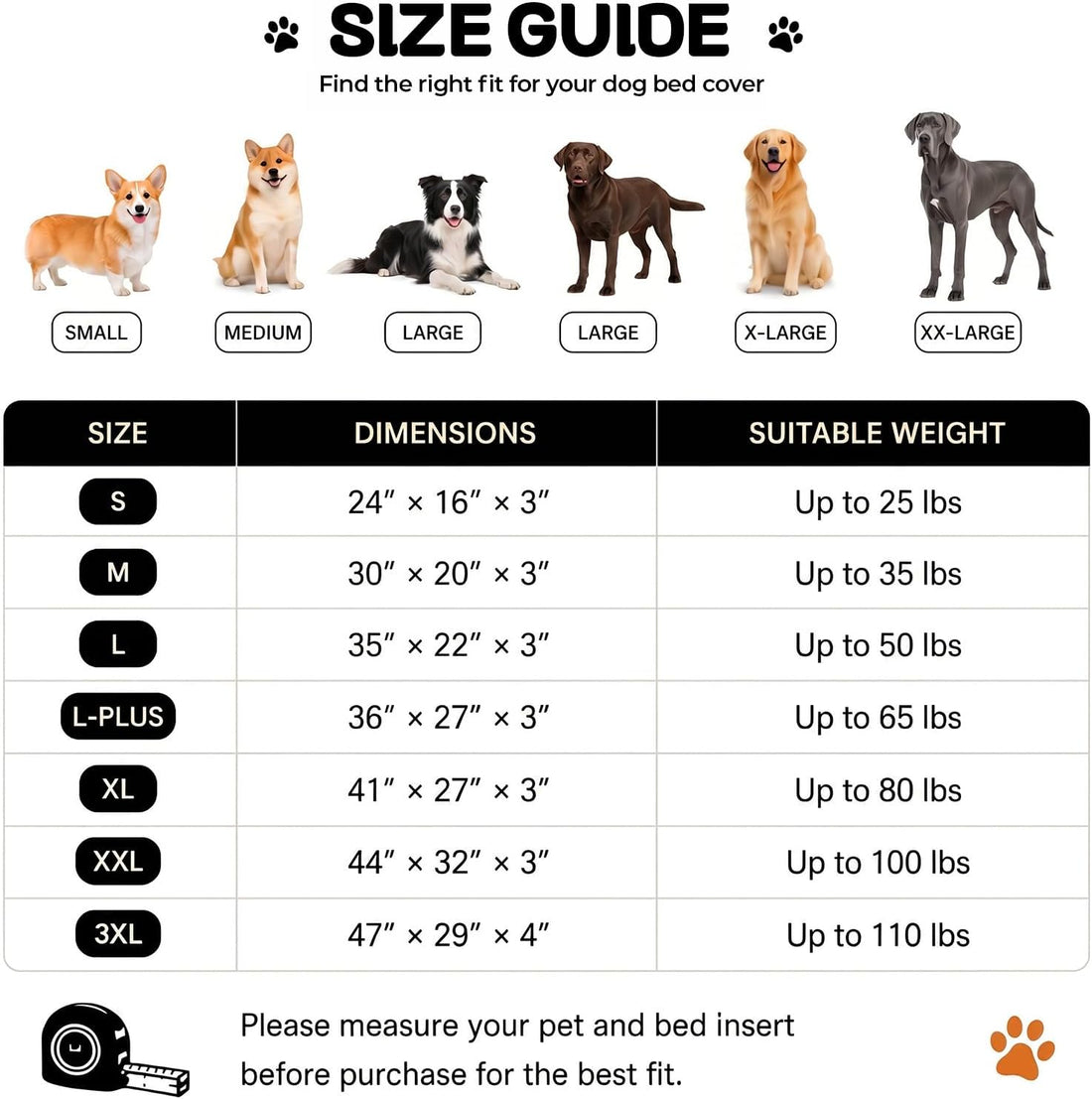 Dog Bed Covers Replacement Washable