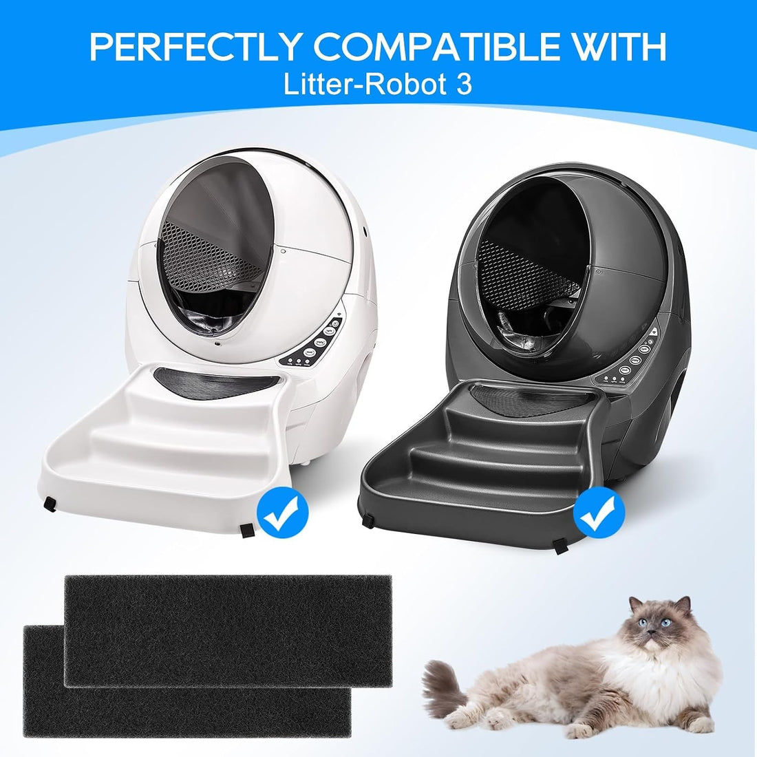 Activated Carbon Filters for Cat Litter Box 3