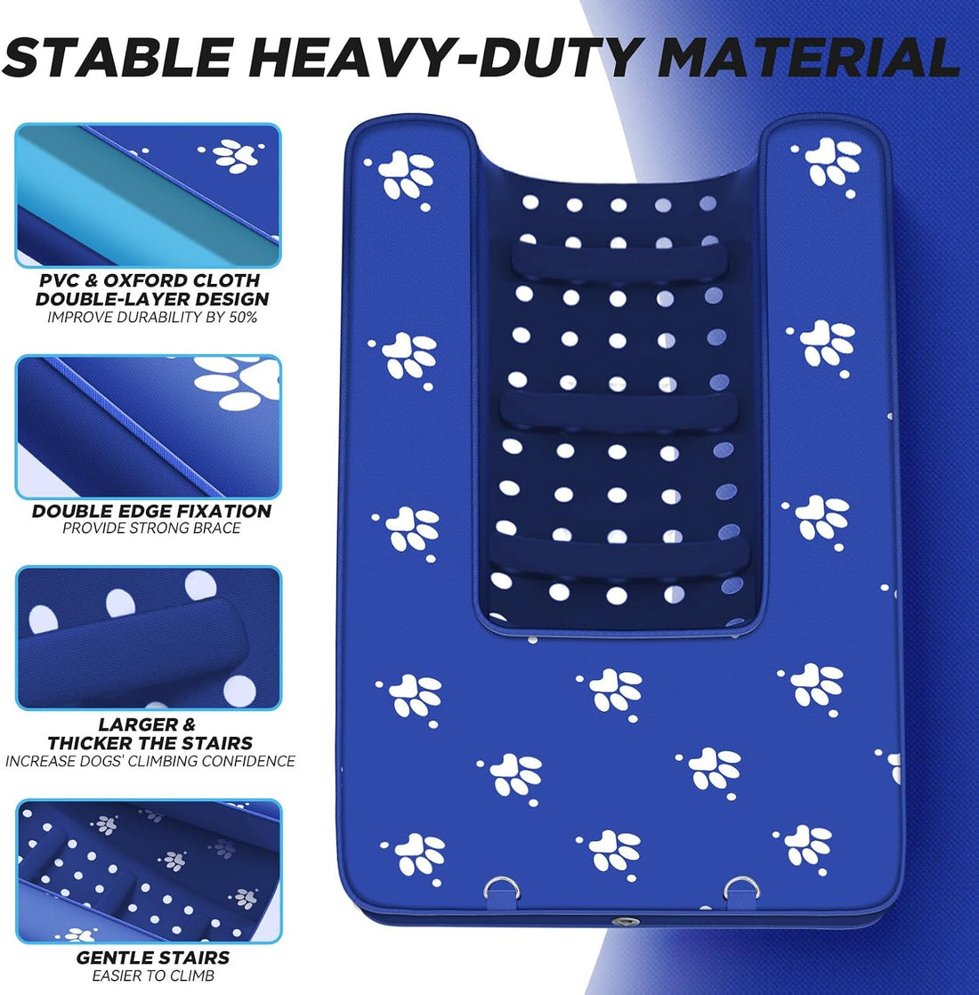 Inflatable Dock Platform, Lagre Dog Boat Ramp for Pool Floating