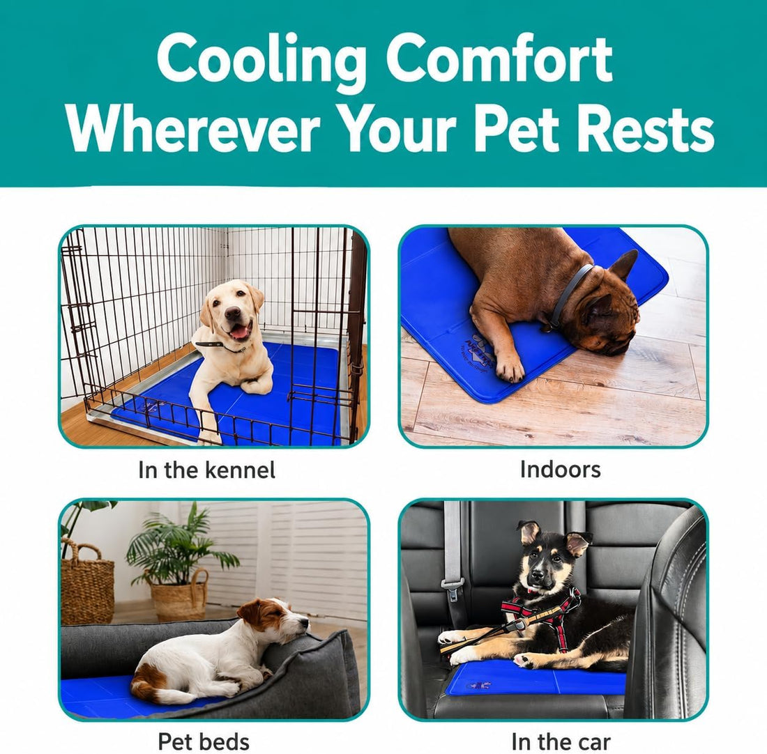 Arf Pets Dog Cooling Mat - Solid Gel Self-Cool Pad