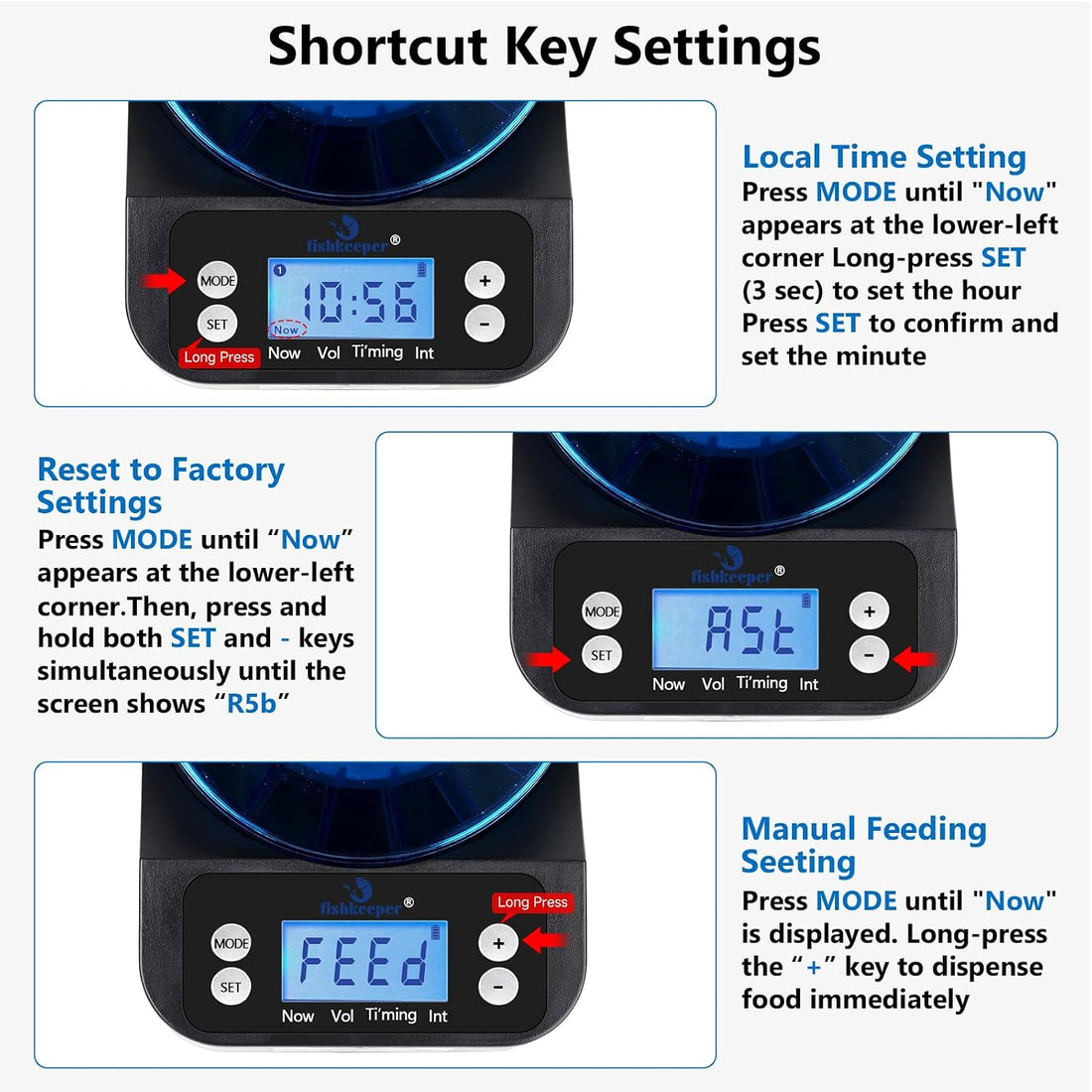 fishkeeper Automatic Fish Feeder for Aquarium