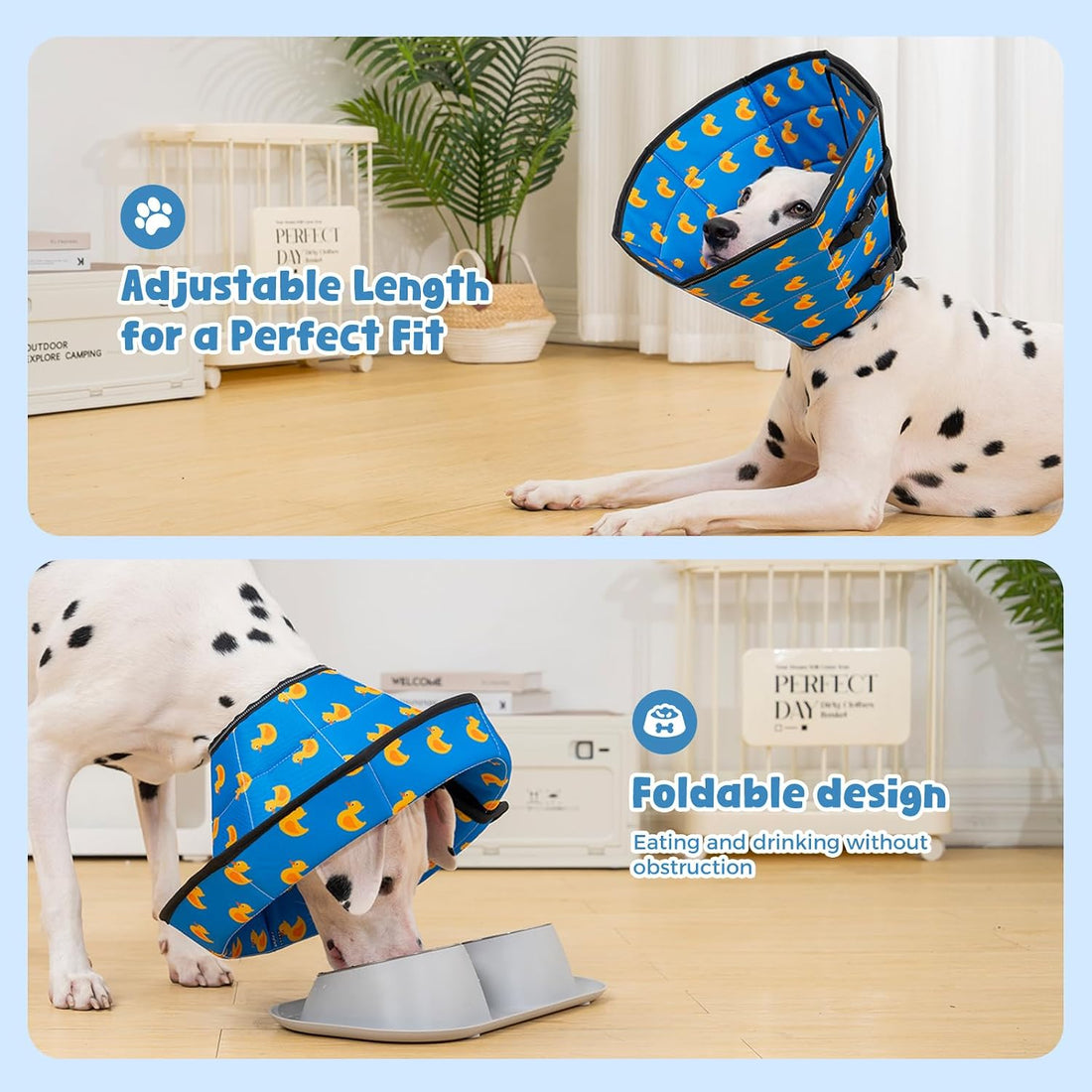 Avont Soft Dog Cone Drawstring, Snap-in, Waterproof, Anti-Lick
