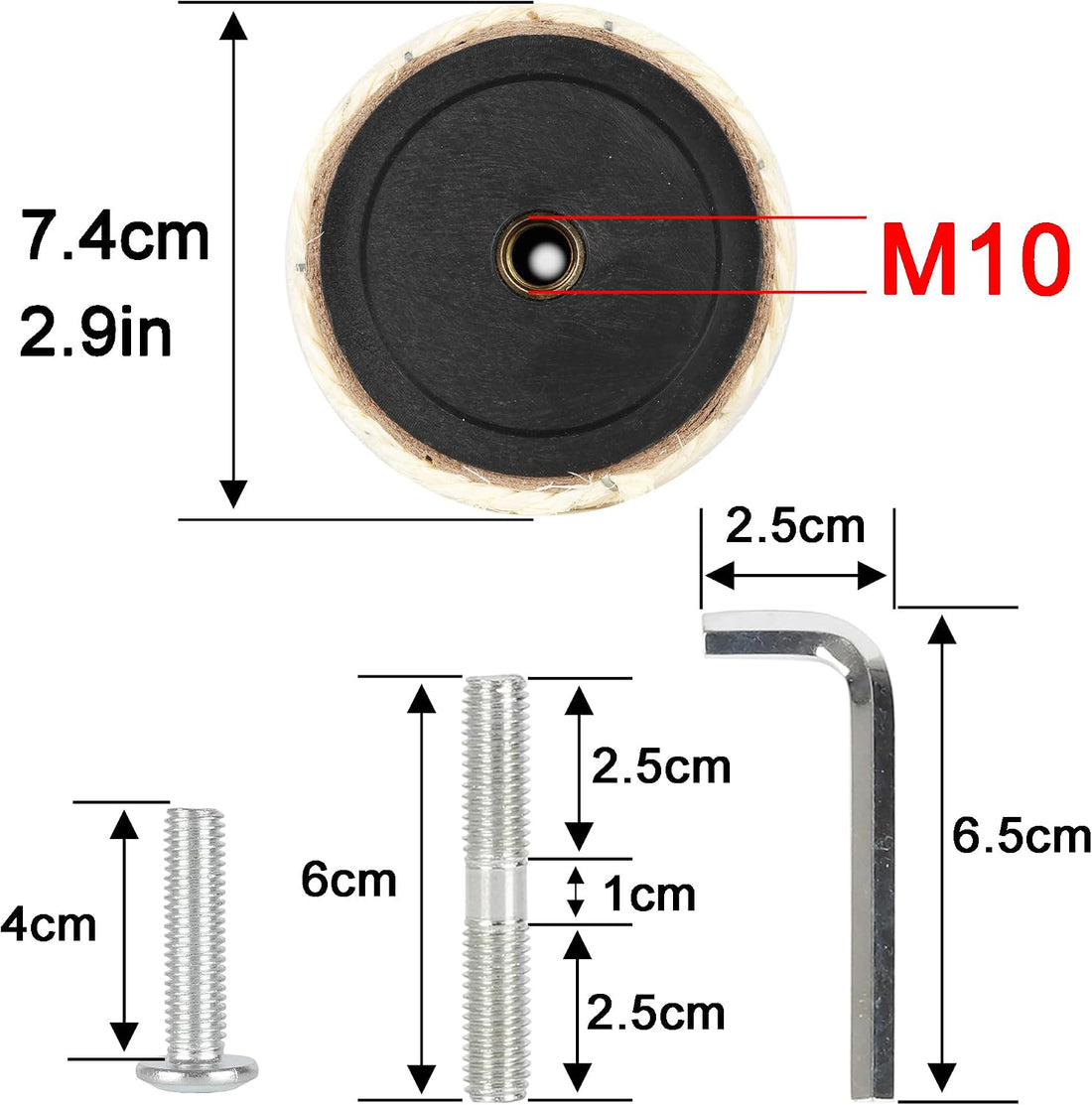 NEUMIHARO 2.9in 7.4cm Diameter Cat Tree Scratching Post Replacement