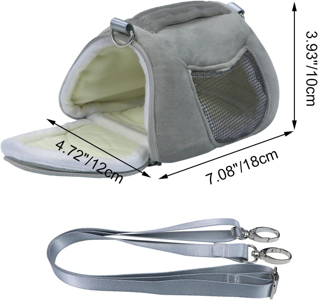 Litewoo Hamster Travel Carrier Portable Bag with Adjustable Strap