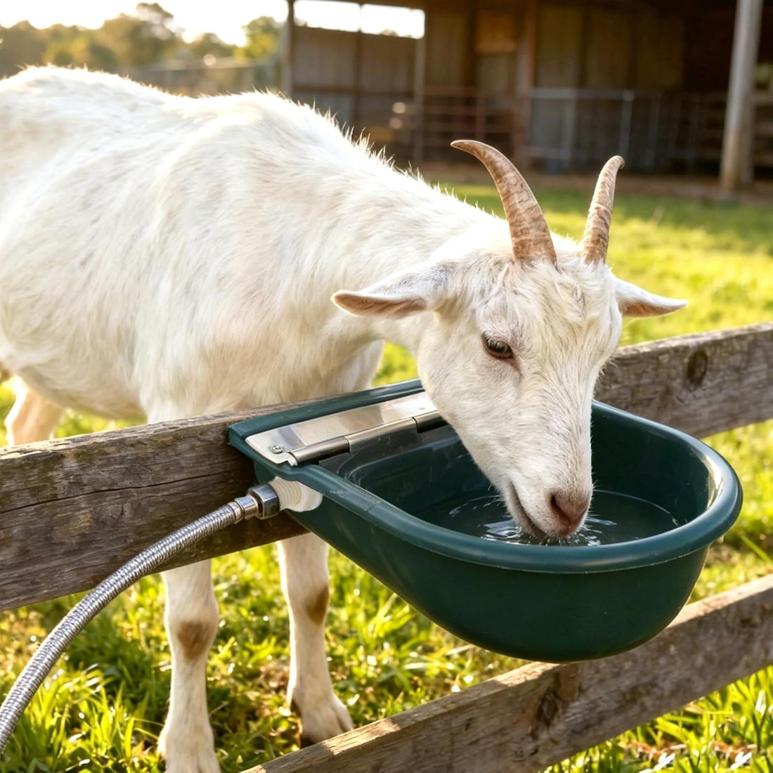 2 Set Automatic Water Bowl Livestock Waterer for Horse Cattle Sheep