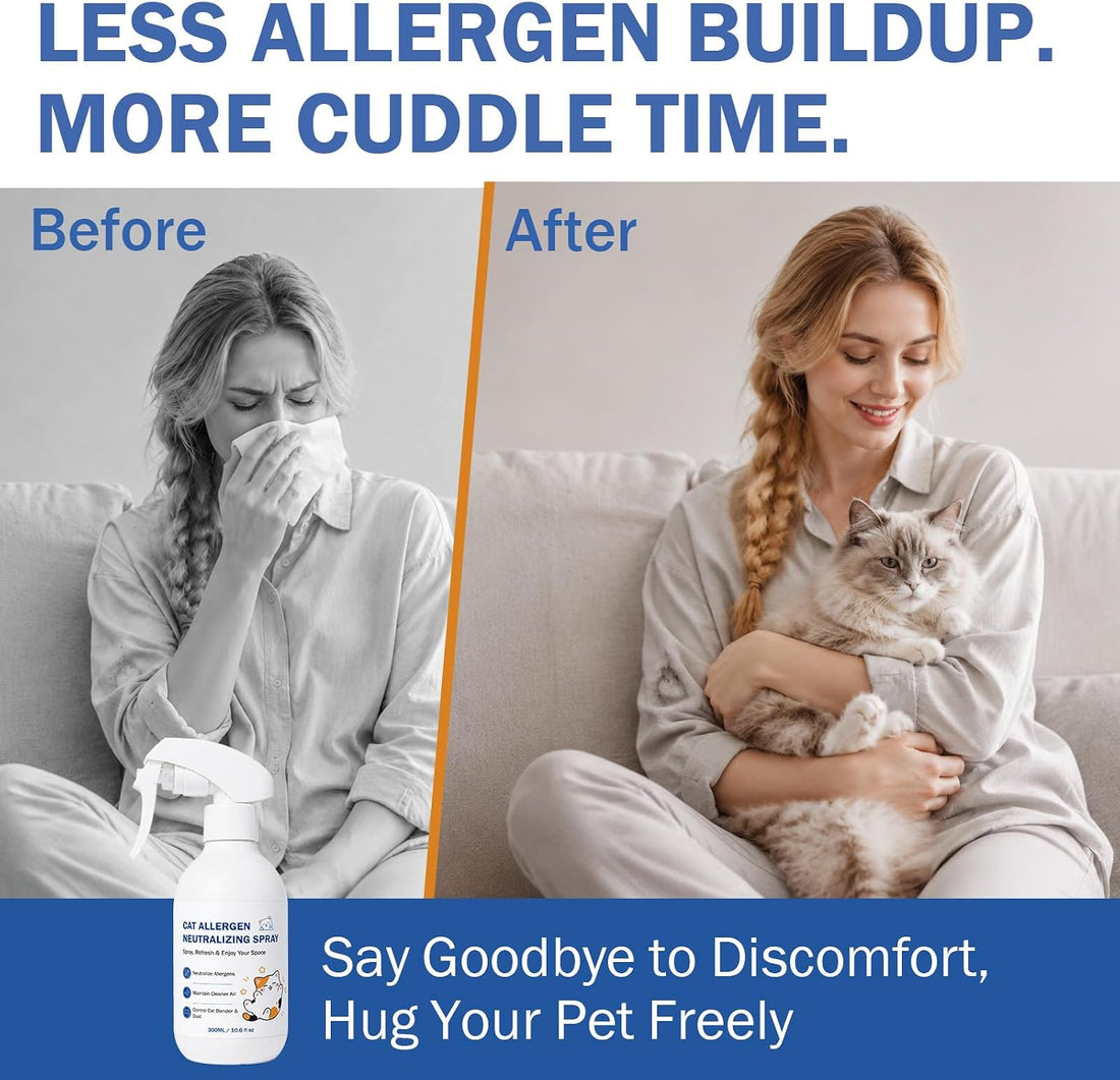 Cat Allergen Neutralizing Spray for Human & Home, Pet-Friendly Formula