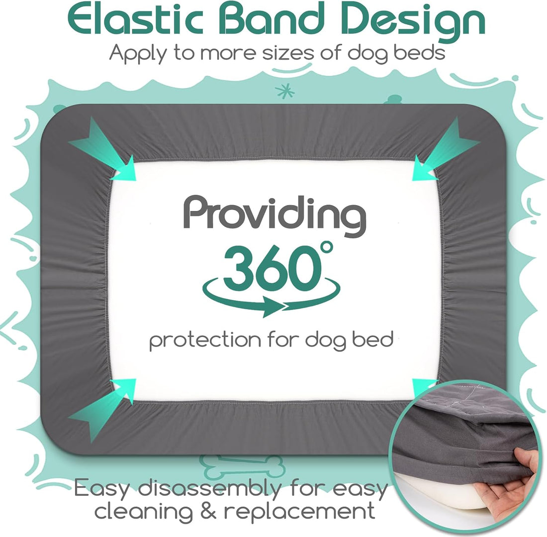 Waterproof Dog Bed Cover Replacement Washable 2 Pack