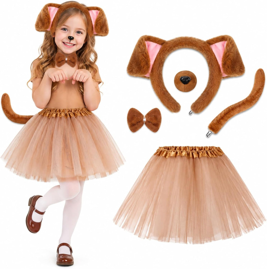 Zhanmai 5 Pcs Carnival Animal Costume Kid Bear Puppy Dog Pup Kangaroo
