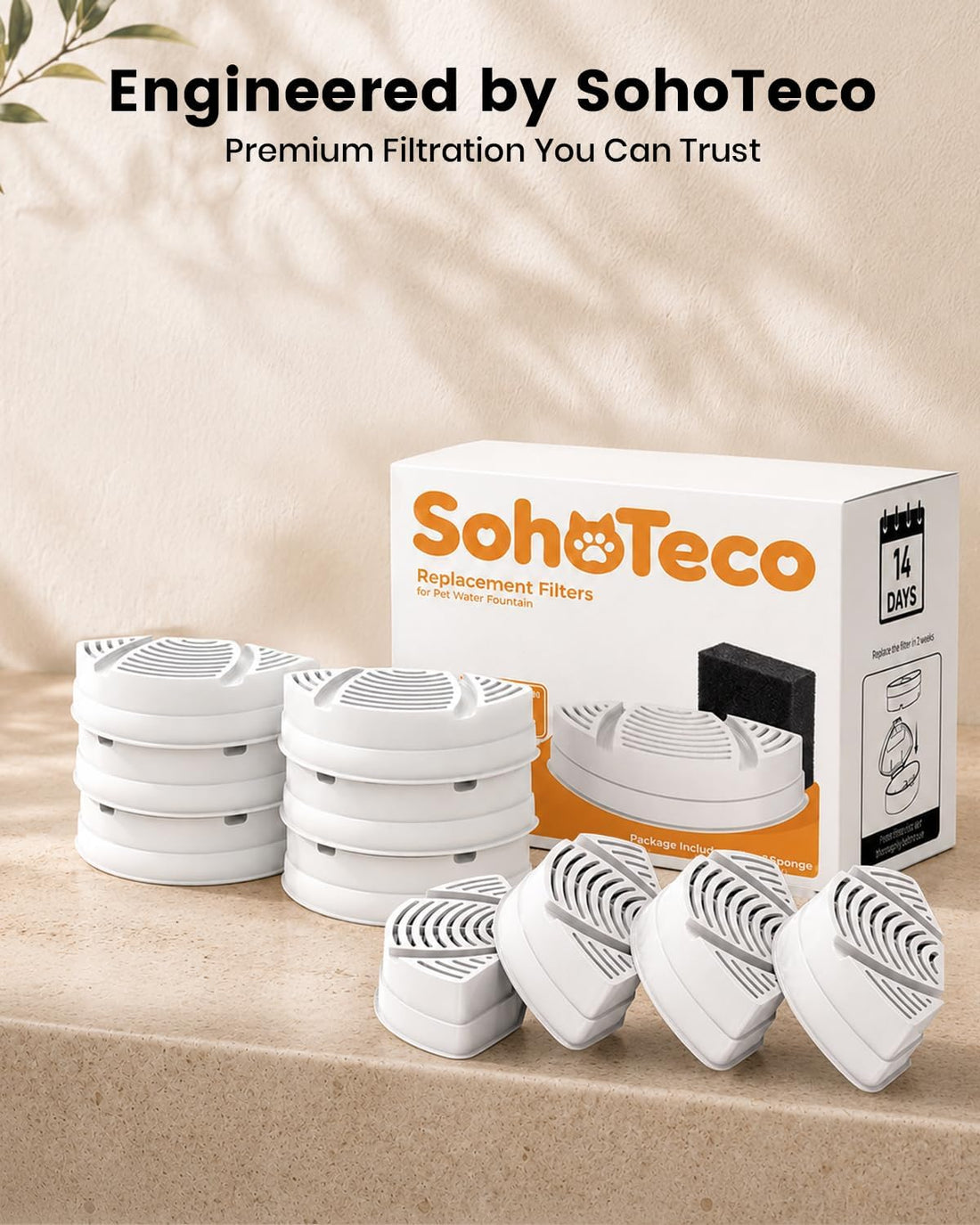 Official Replacement Filters for Pet Water Fountain