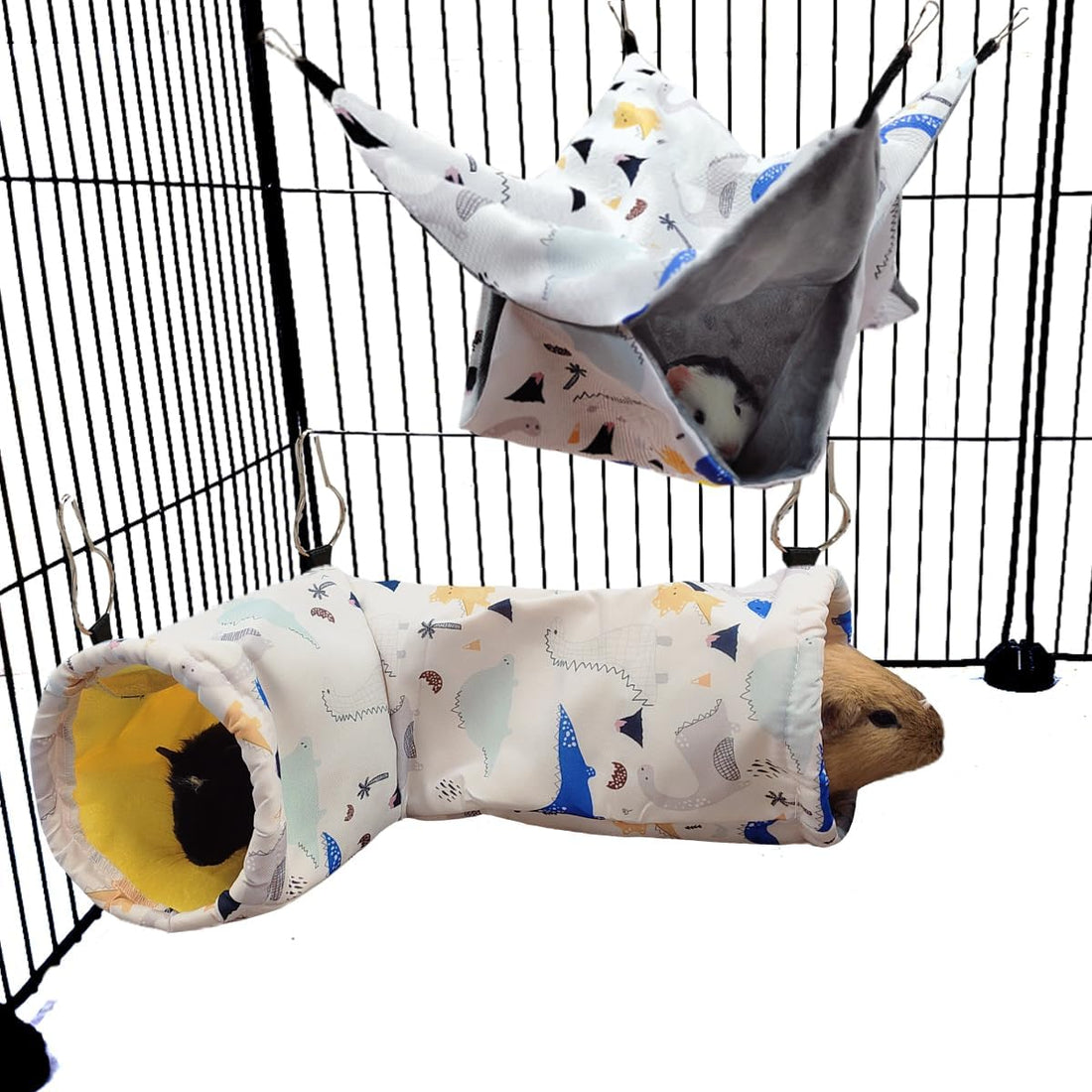 Large Caliber Guinea Pig Tunnel Hideout & Hammock