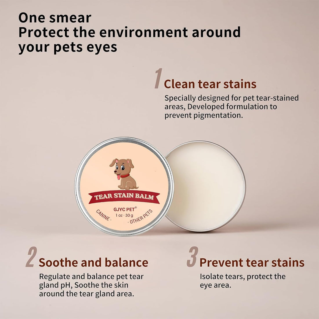 Tear Stain Remover for Dogs 1oz
