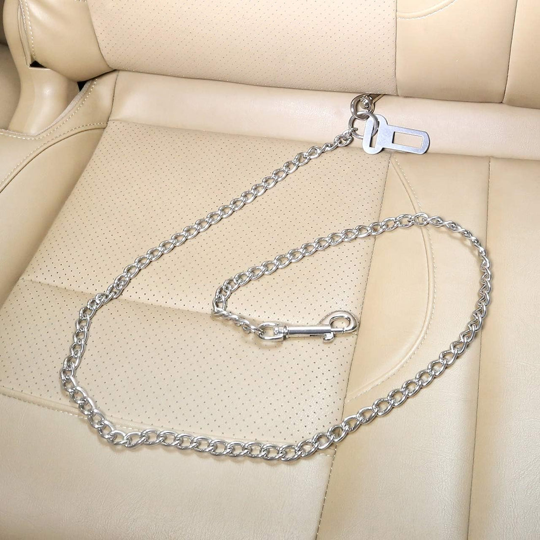 Mogoko Stainless Steel No chew Dog Car Seat Belt