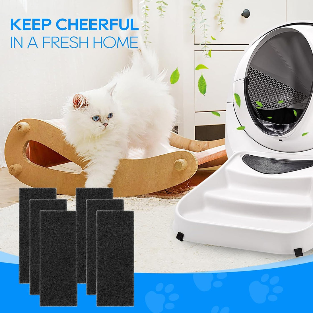 Activated Carbon Filters for Cat Litter Box 3