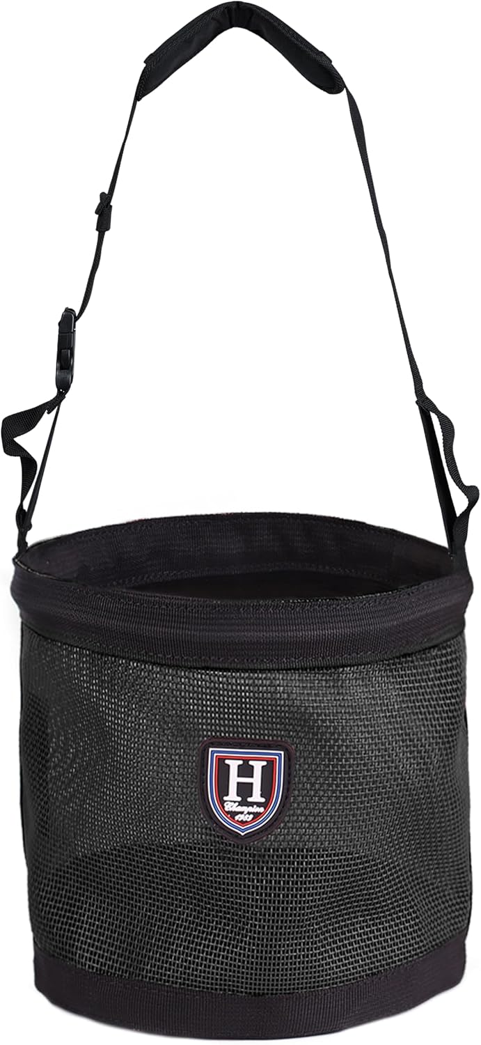 Harrison Howard Horse Muzzle Feed Bag, Breathable Mesh Grain Feed Bag