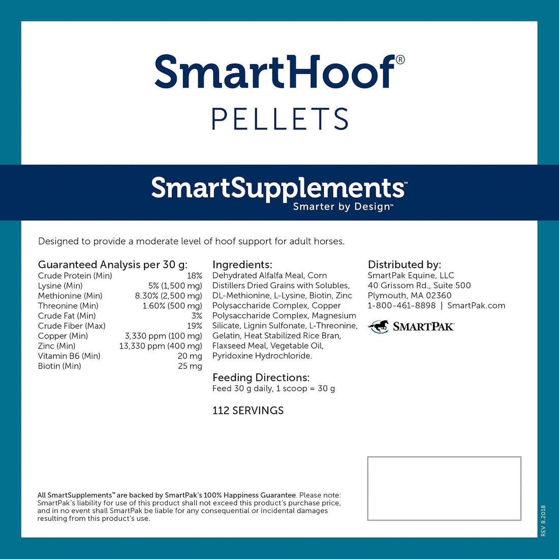 SmartEquine SmartHoof Pellets, 7.6 lb, 56 Servings