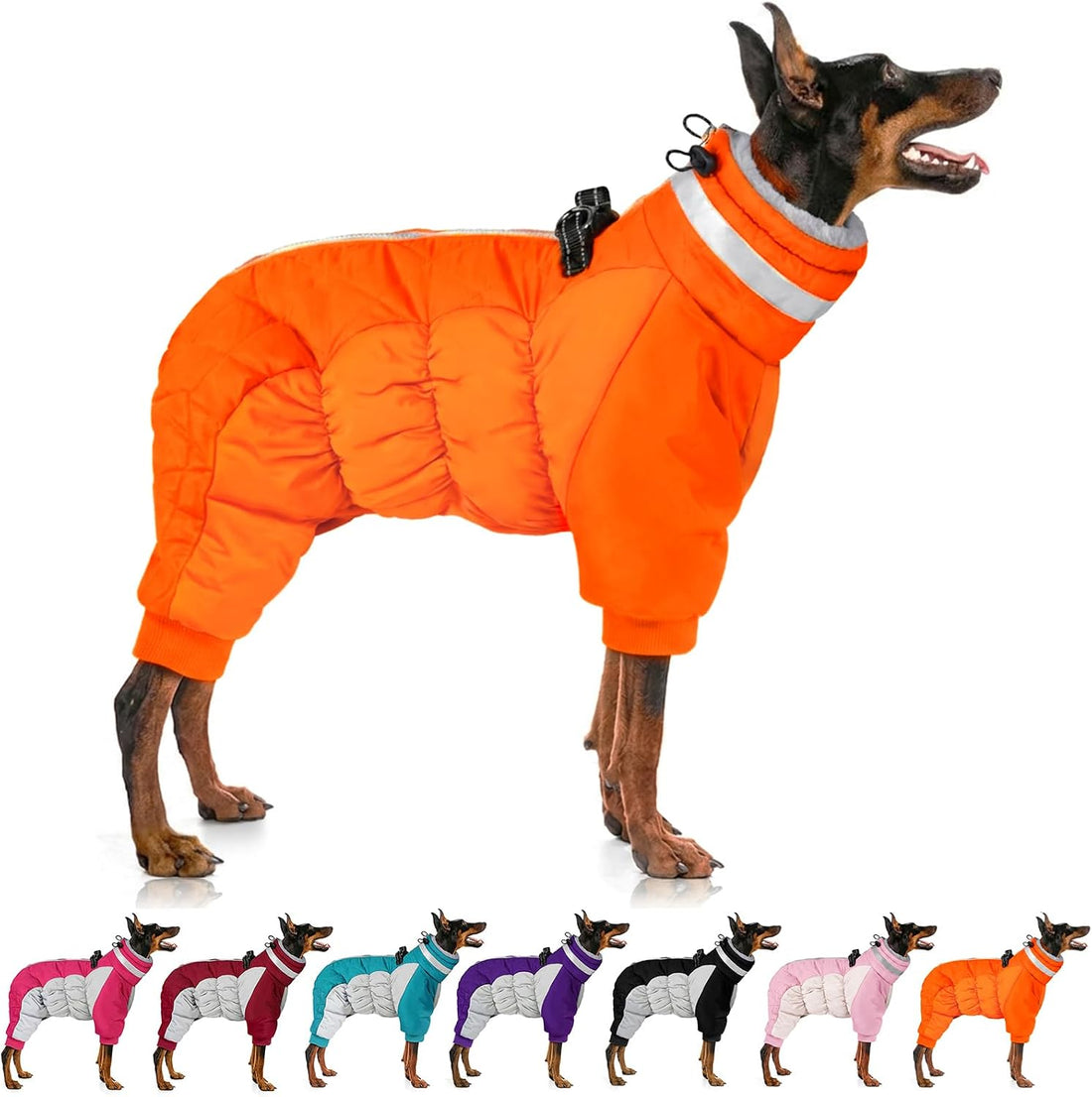 MIGOHI Full Body Dog Coat,Warm Coats for Small Medium Dogs, M