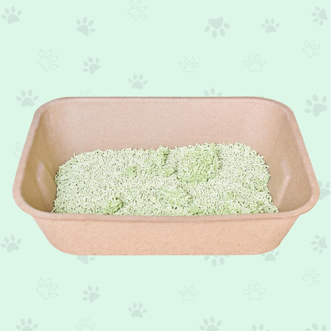 Twlead Disposable Cat Litter Box Eco Friendly 100% Recycled Paper Cat