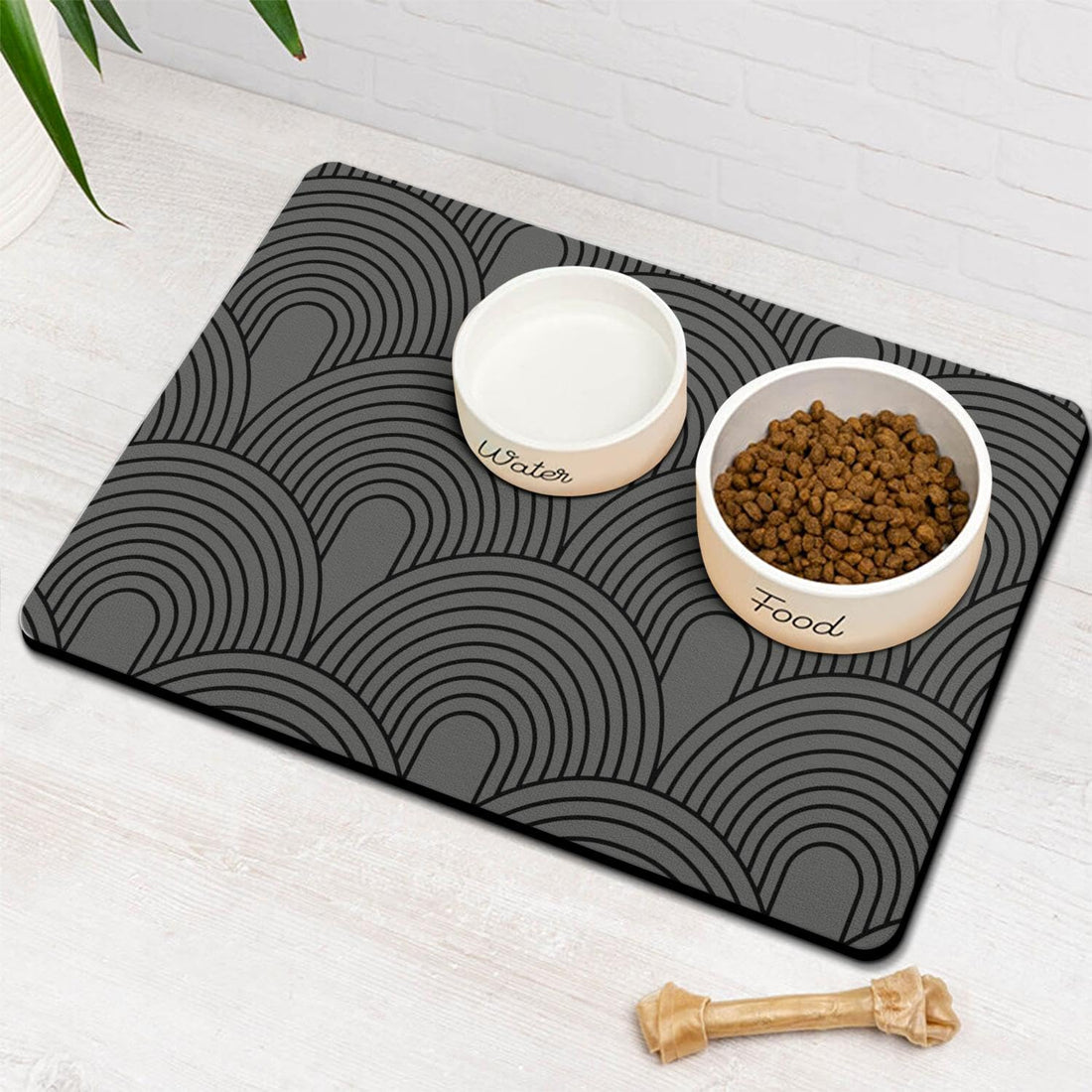 Dog Food Mats for Floors Absorbent, Pet Cat Food Mat