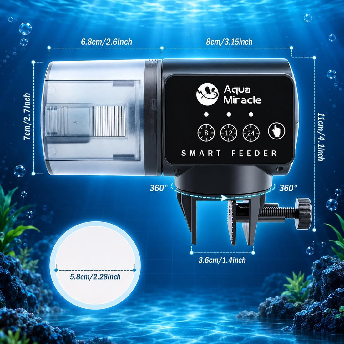 AquaMiracle Automatic Fish Feeder for Aquarium