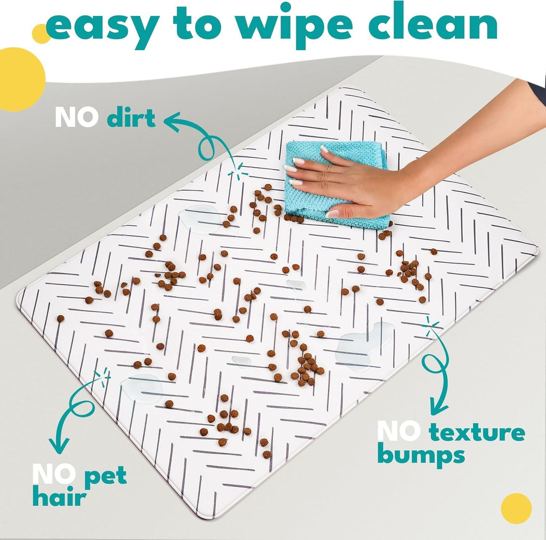 NALALAS Dog Mat for Food and Water, Cat Feeding Mat