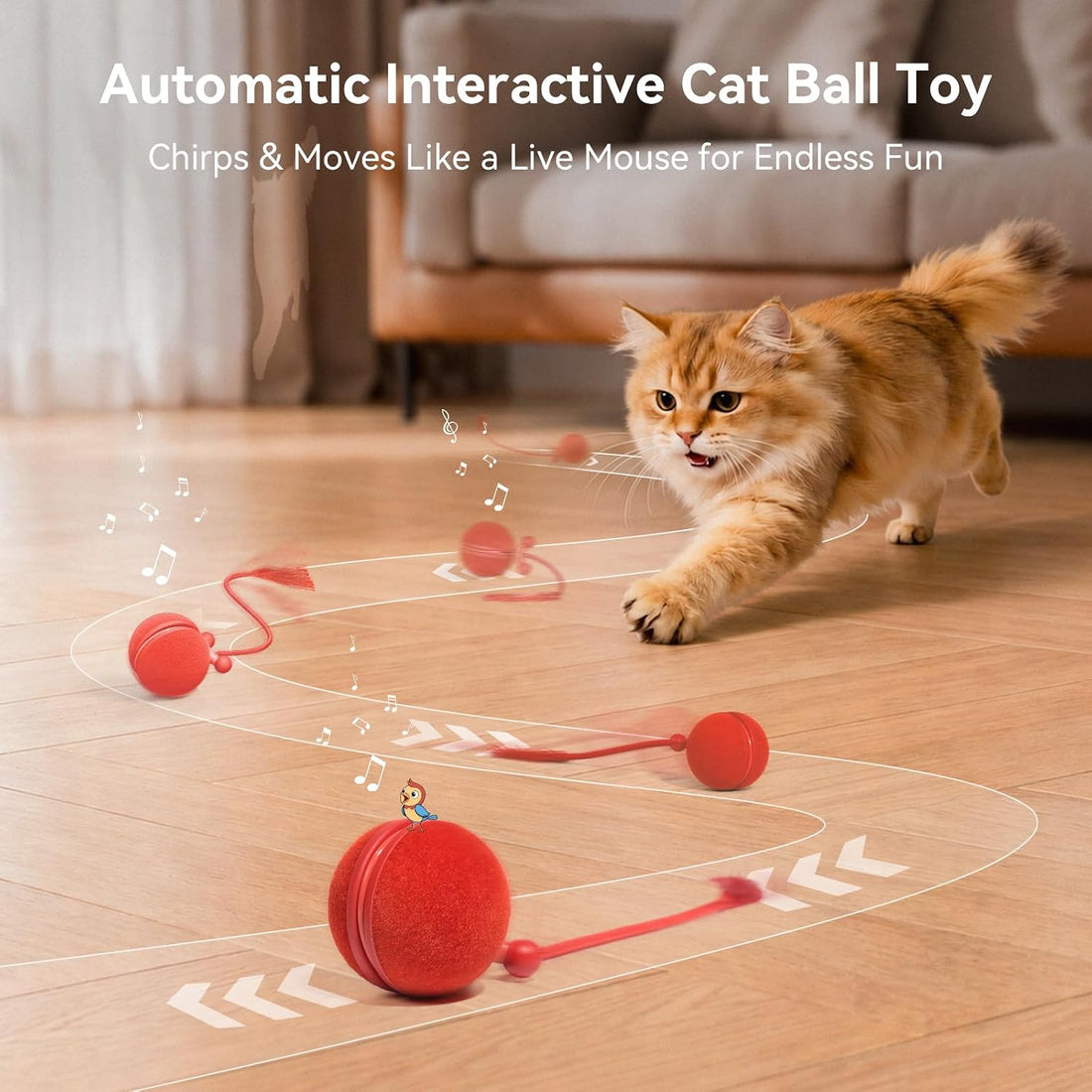 Cheerble Interactive Cat Toy Ball