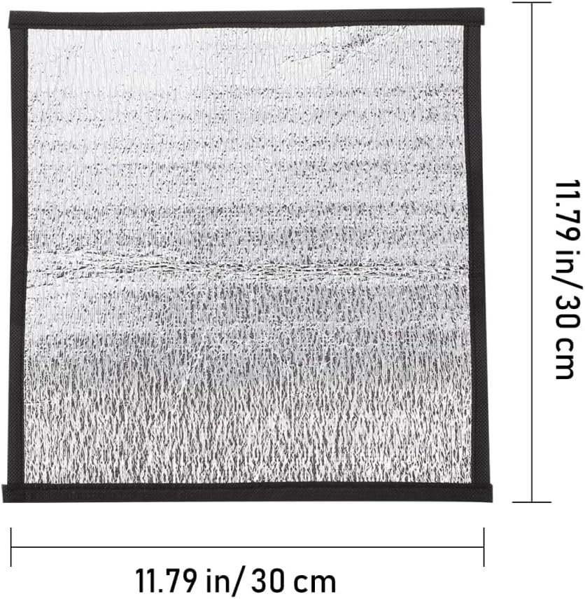 balacoo 2 Pcs Reflective Insulation Reptile Mat