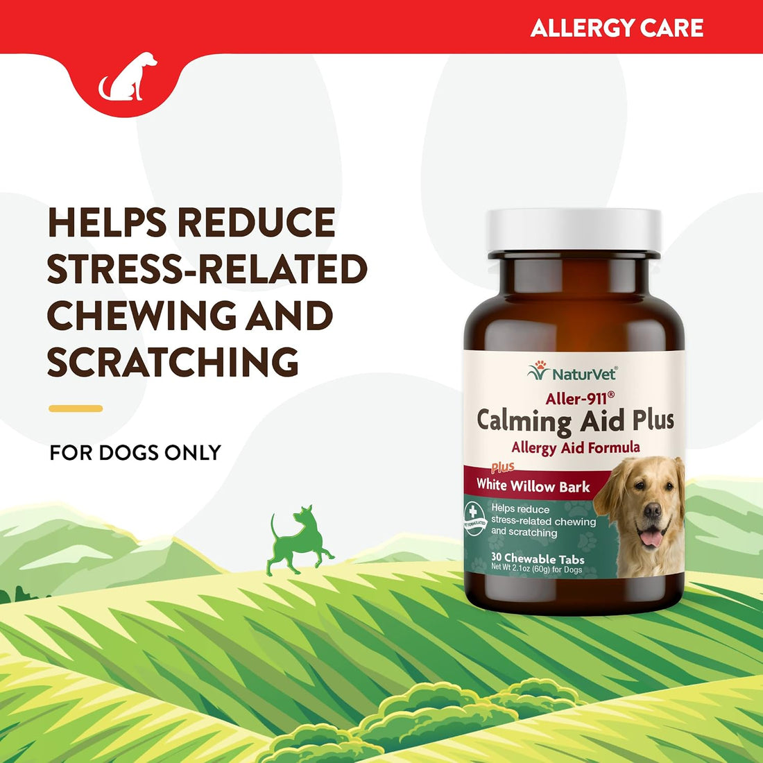 NaturVet Aller-911 Calming Aid & Allergy Aid Dog Supplement