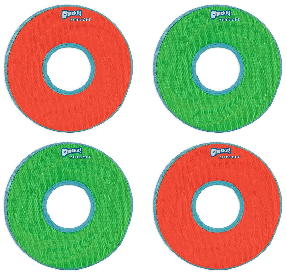 Chuckit Zipflight Amphibious Flying Ring - Assorted Small