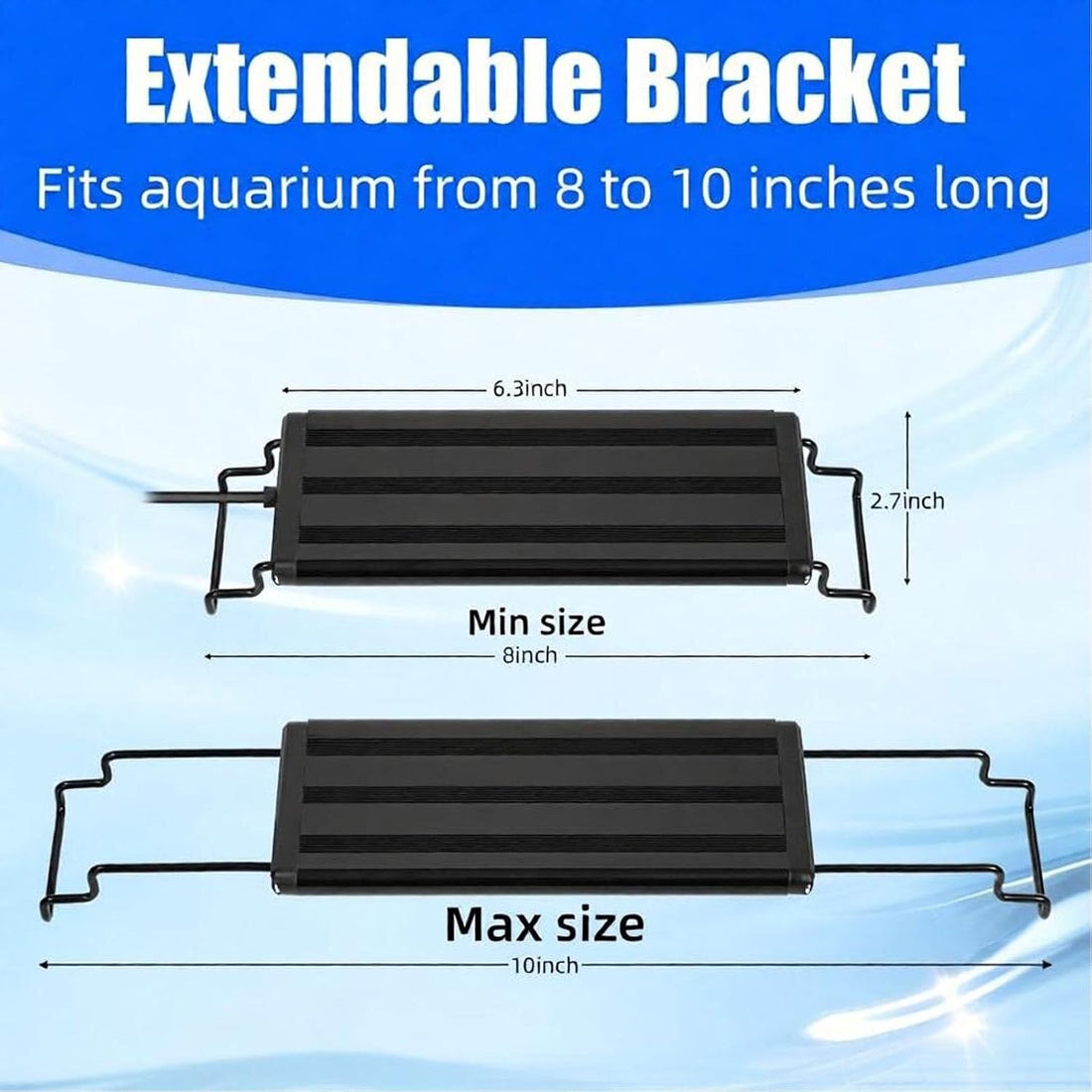 AQUANEAT LED Aquarium Light, with Dimmer for 12-16 Inch Fish Tank