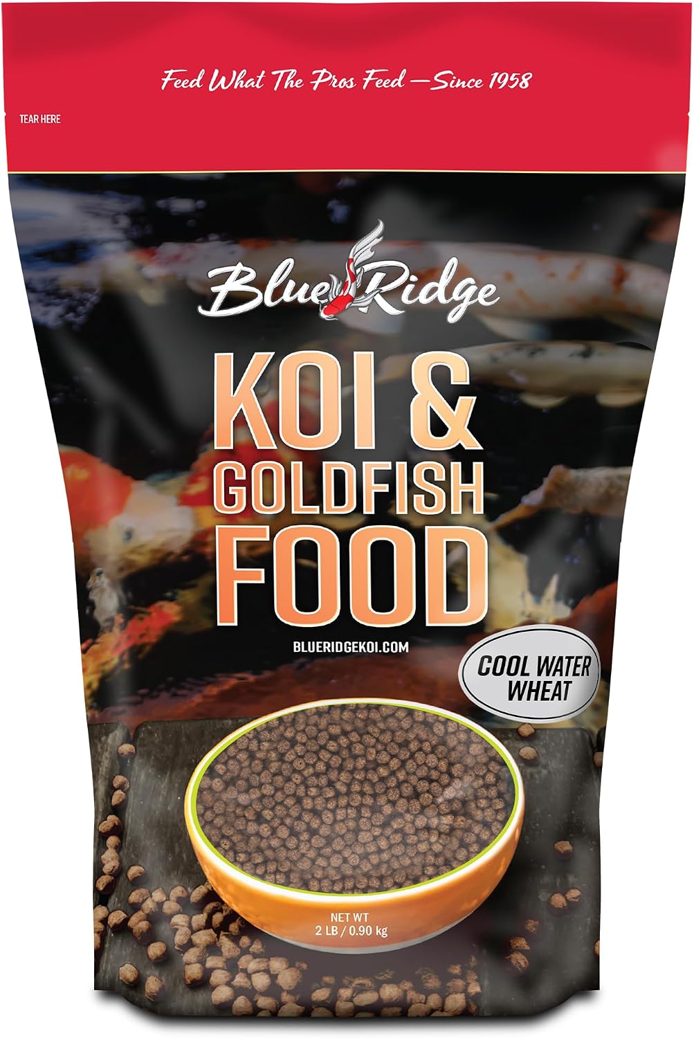 Blue Ridge Cool Water Wheat Koi Fish Food, 3/16" Pellets, 5 lb