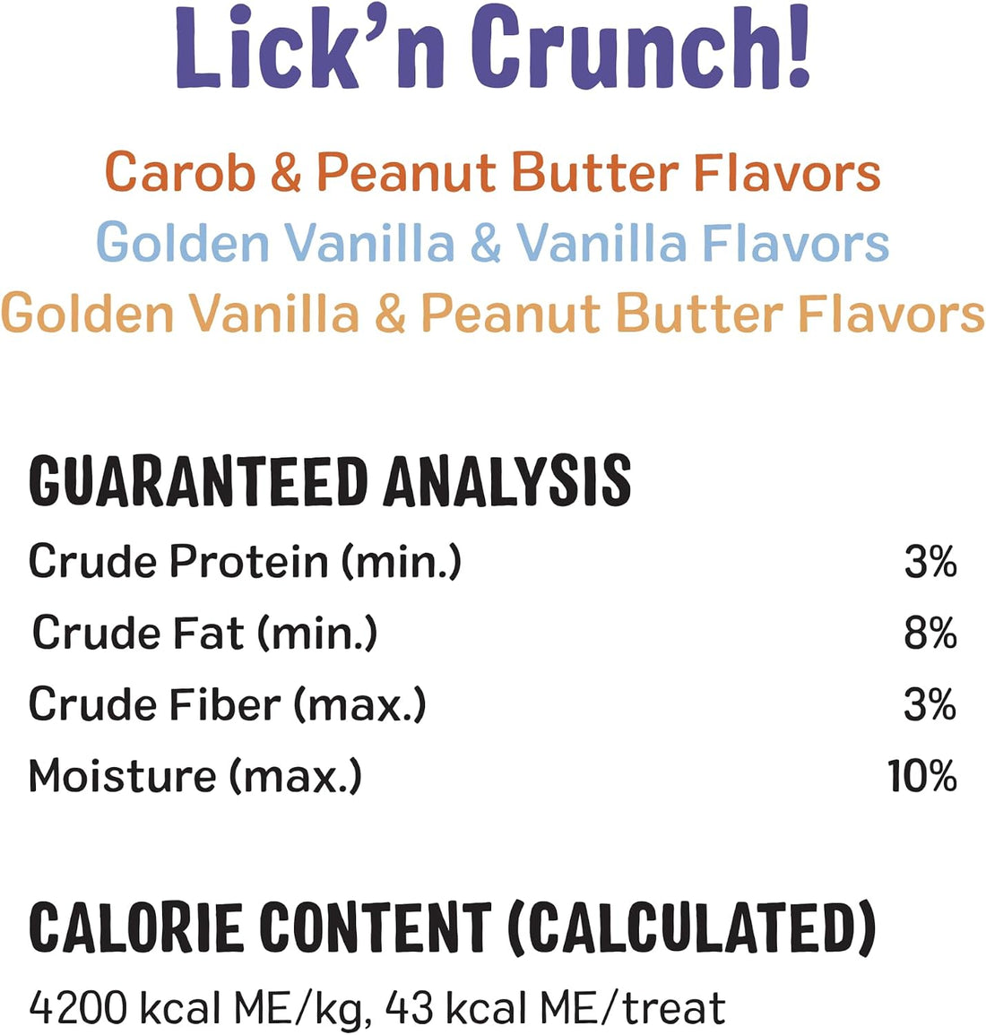 Three Dog Bakery Lick'n Crunch! Dog Treats Variety Pack - 13 oz