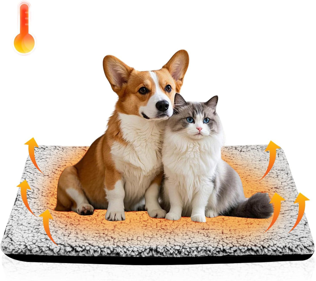 Self Warming Cat Bed, Warm Thermal Dog Pad Self Heating Pet Mat 15 X
