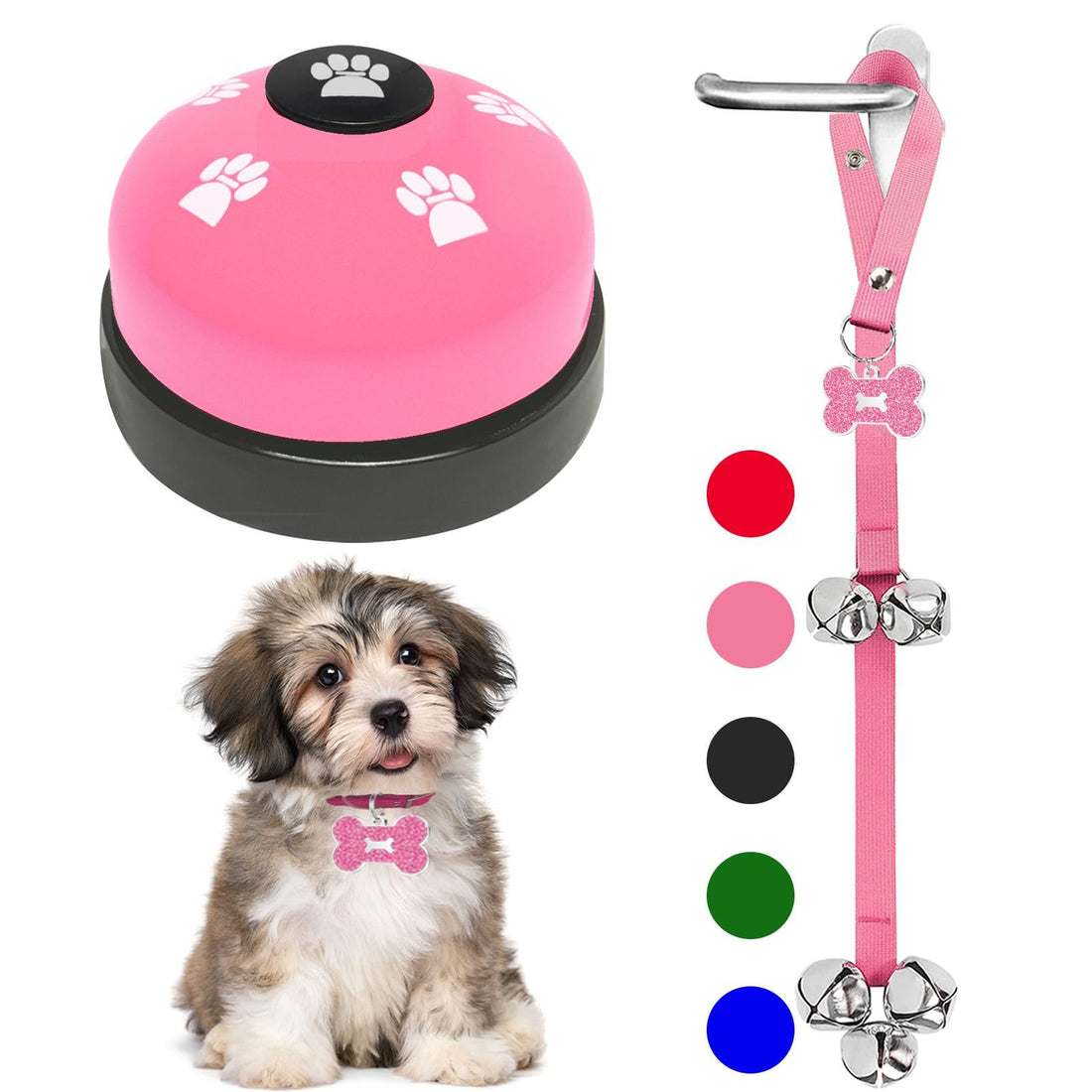 KEXIAVA 2 Pack Dog Door Bells Dog Doorbell to go Outside Puppy Train