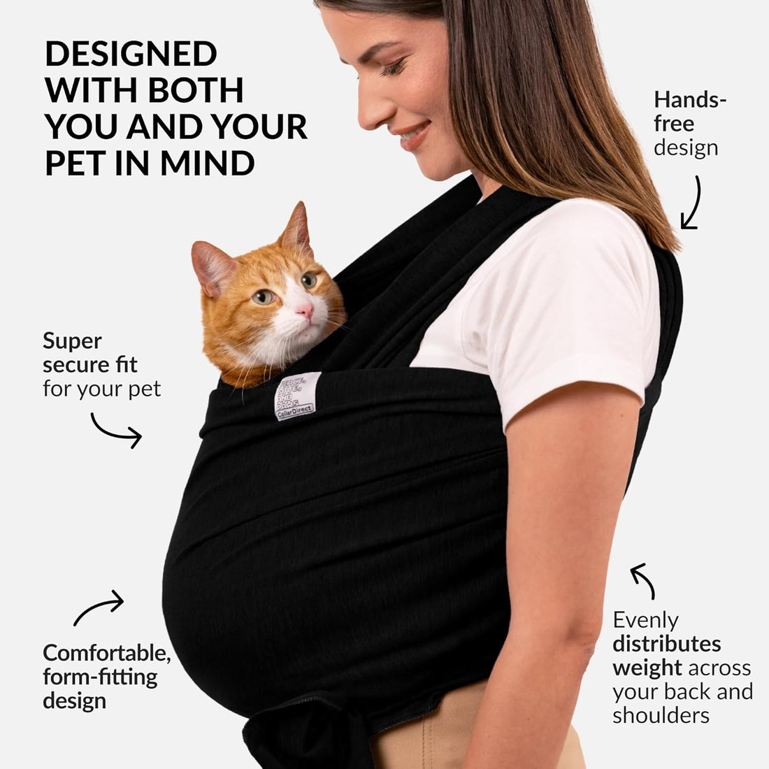 Cat Sling Carrier, Anti-Anxiety, Senior Pet Pouch