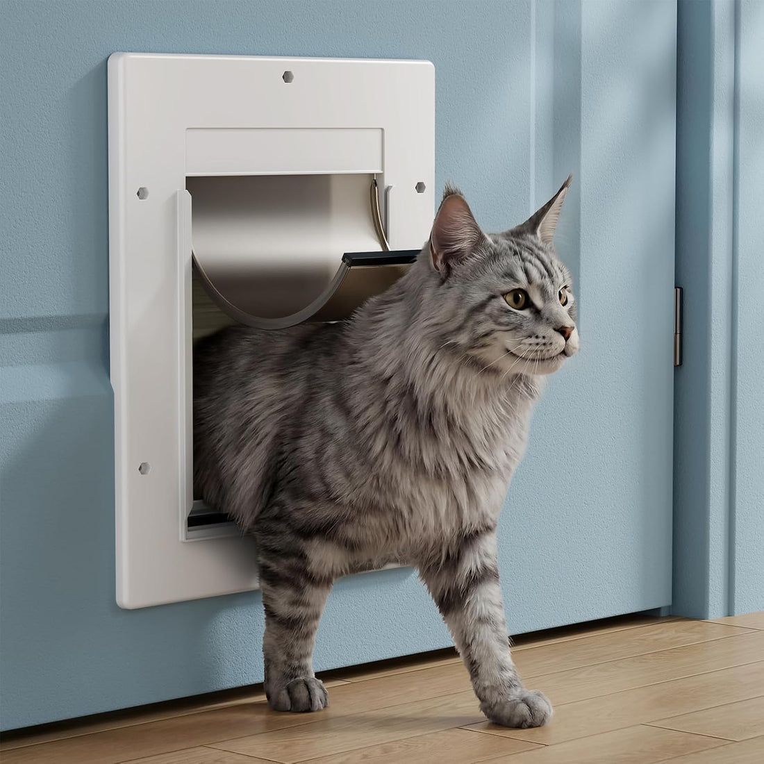 Cat Door with Soft Magnetic Flap, Pets Up to 20 lb