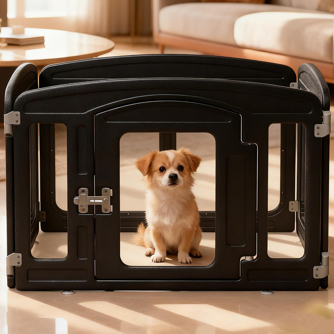 Clear Puppy Playpen Indoor - Ideal for Small & Toy Dogs