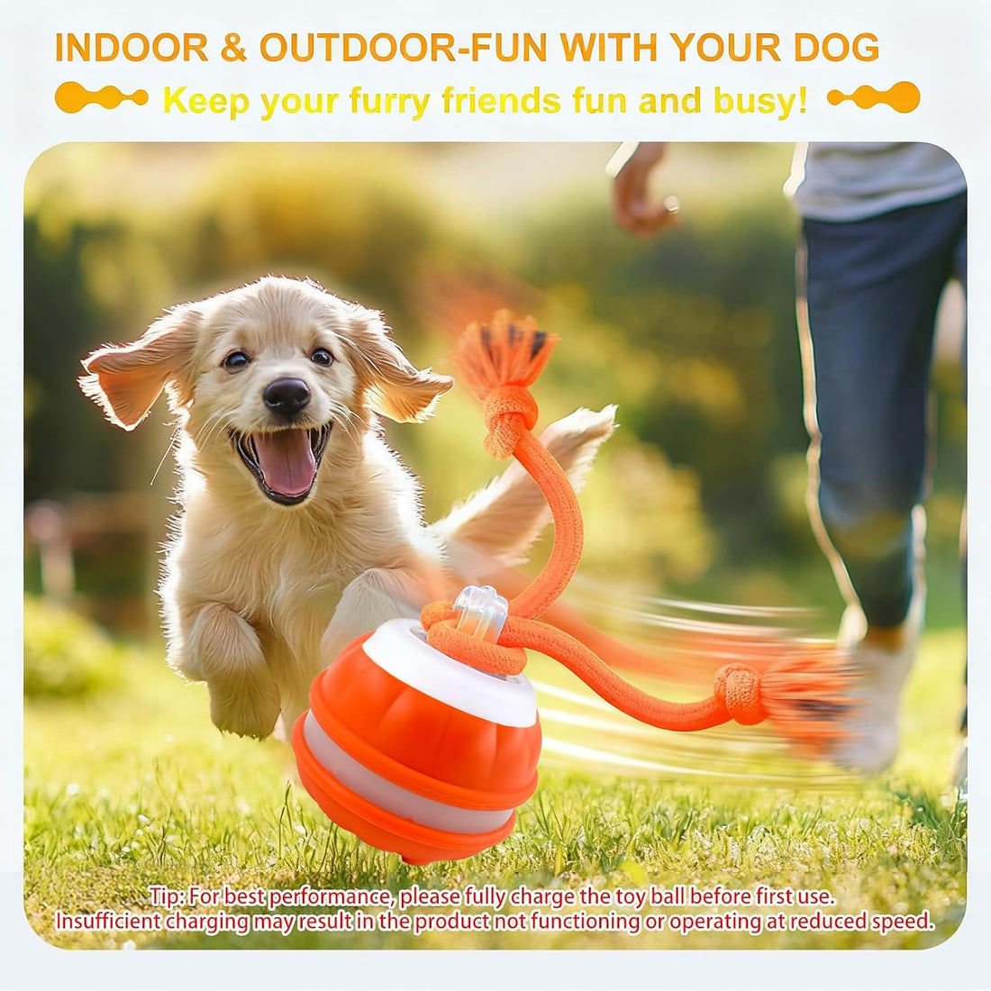 P06 Smart Interactive Dog Toys Dog Balls with Rope for Small Medium