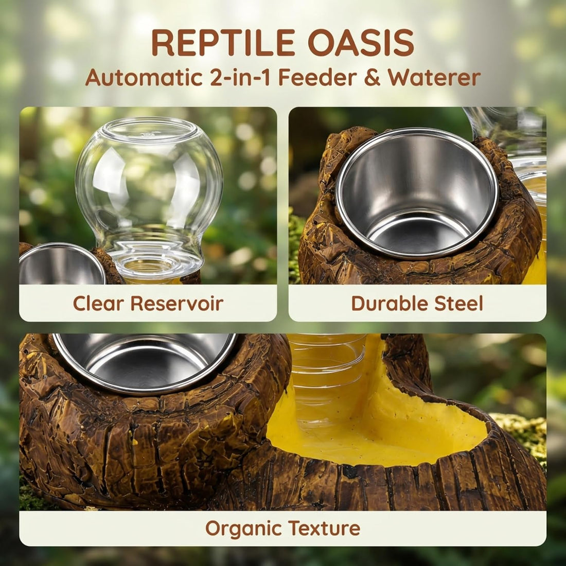 Automatic Reptile Water Dispenser