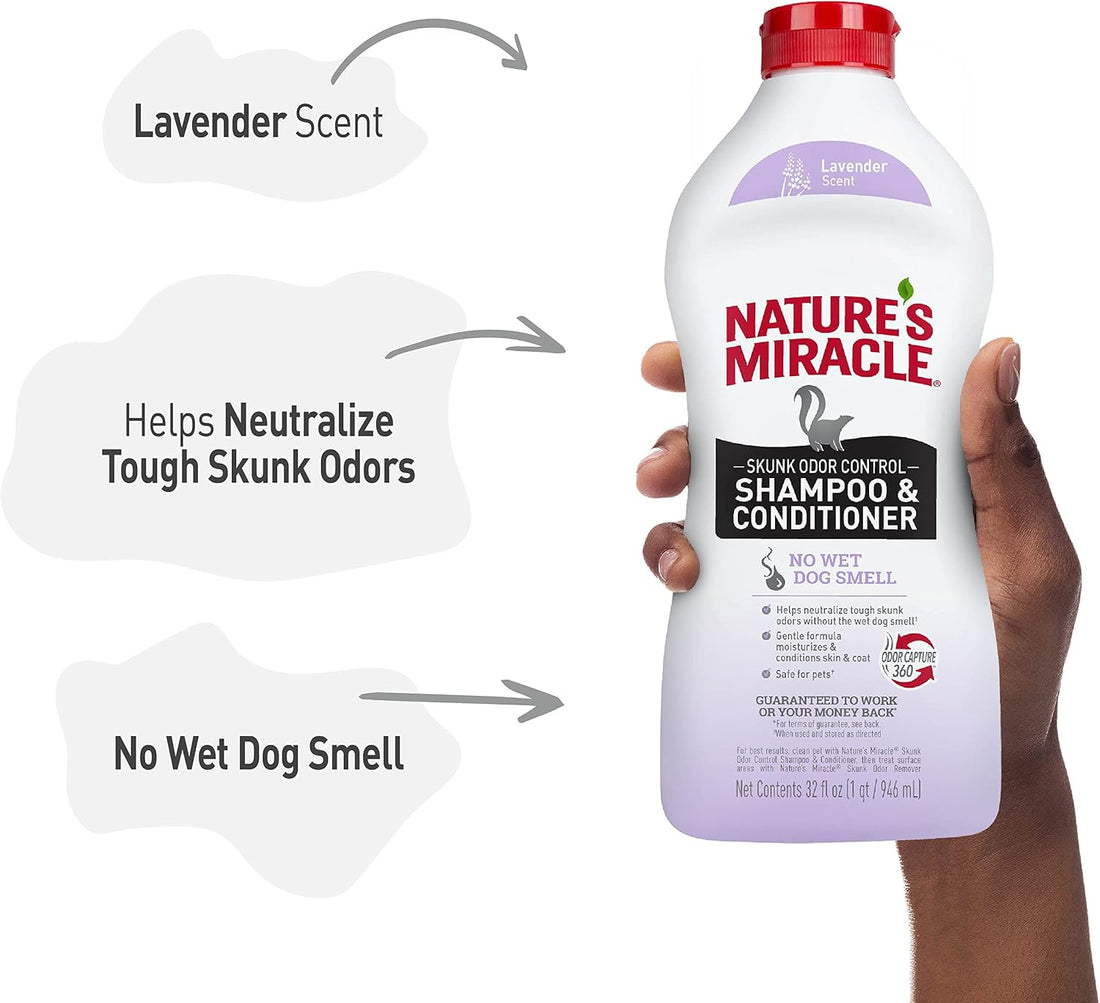 Nature's Miracle Skunk Odor Control Shampoo & Conditioner, 32 oz