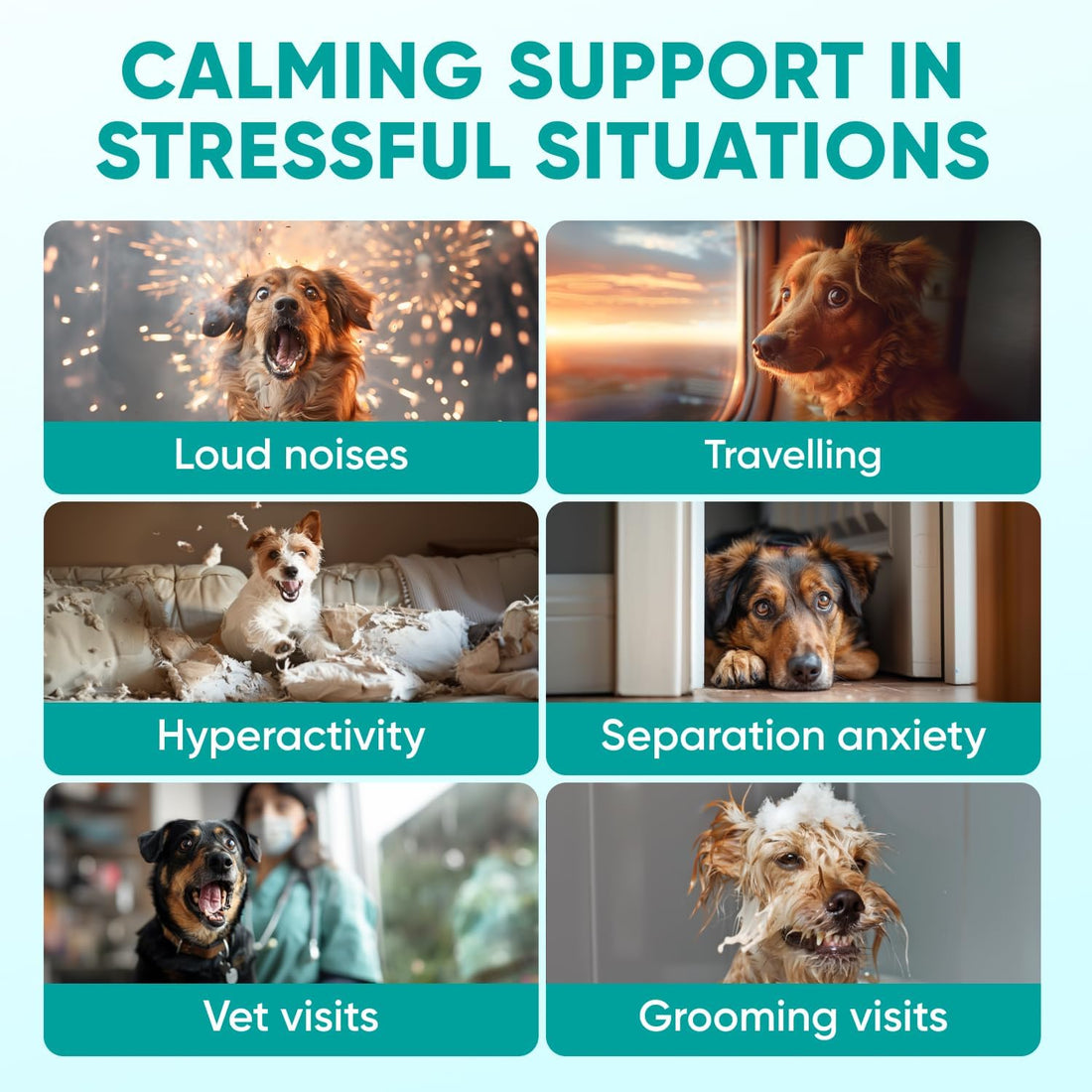 Hemp Calming Chews for Dogs - Dog Calming Chews for Anxiety Relief