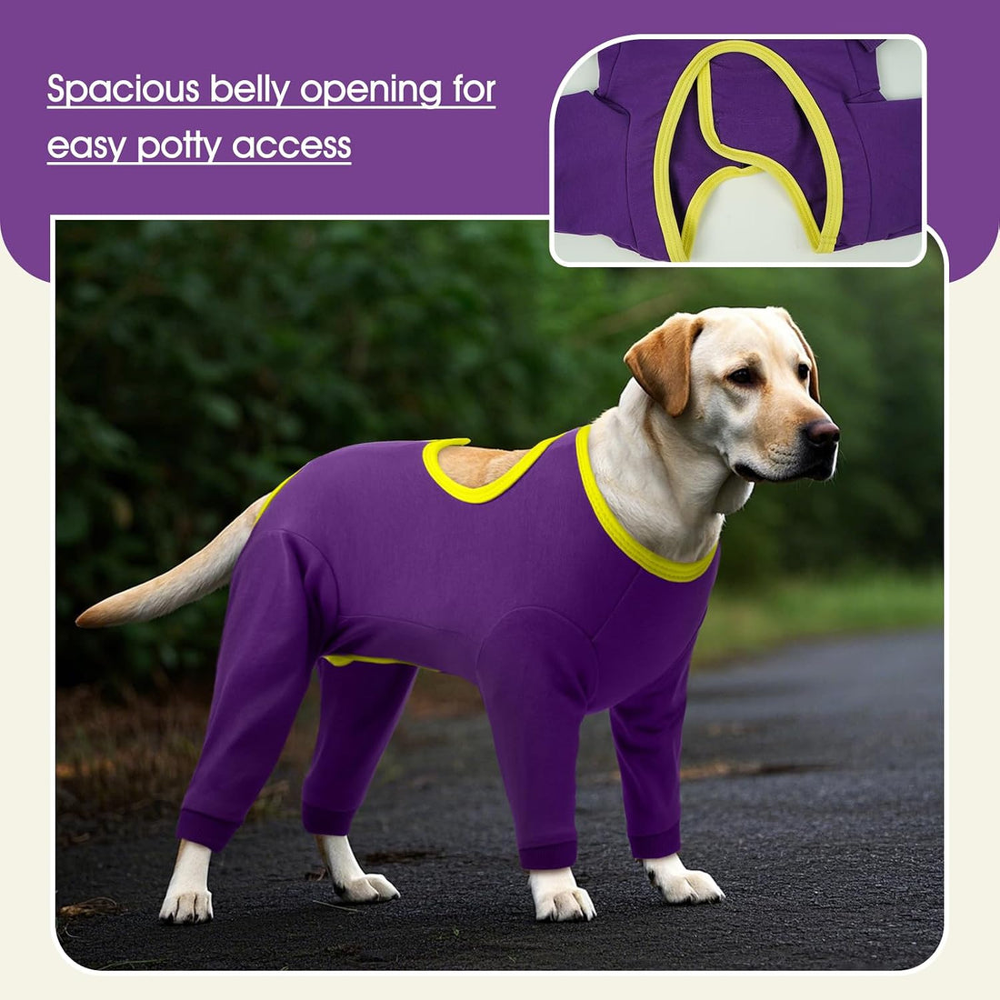 IDOMIK Dog Recovery Suit, Full Body Surgical Onesie Anti