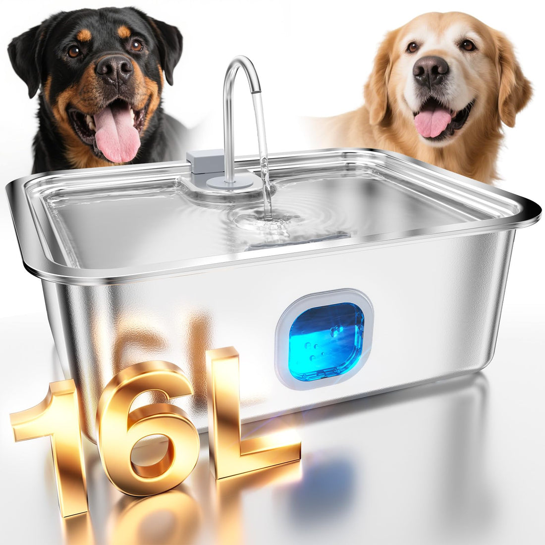 4.2Gal Dog Water Fountain for Large Dogs